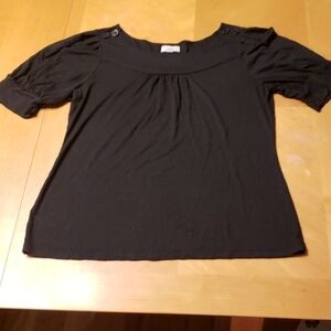 Ann Taylor Loft Black Blouse